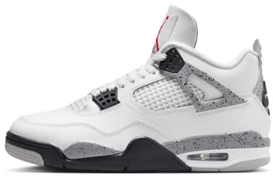 Air Jordan 4 Reto Trainers White fire red Cement 7 UK