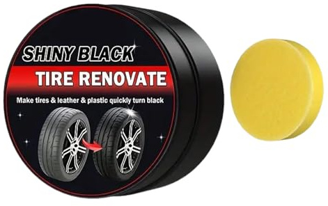 Eastuy Crema para El Cuidado Y Mantenimiento del Cuero - Restaurador De Salpicadero,Pulimento para Interior del Automóvil con Esponja - para la Reparación de Neumáticos, Asientos, Salpicadero, y