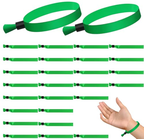 40 Pezzi Braccialetti in tessuto per eventi, Braccialetti Eventi VIP con chiusure in plastica, Bracciali regolabile in tessuto per concerti, attività e feste Concerto, Bar, Compleanno Festival