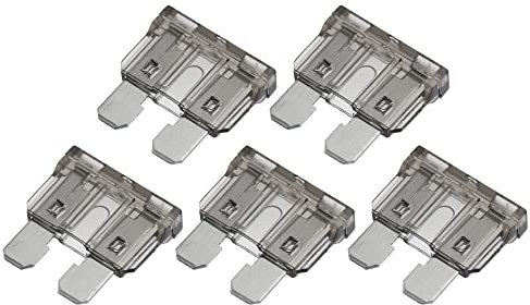 A ABSOPRO 5pz Lama Stile Fusibili 2A Lama Stile Fusibili per Auto Barca Grigio