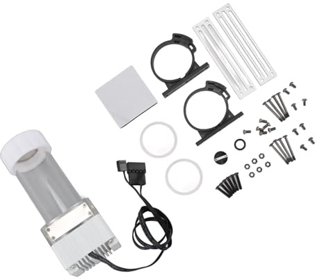Water Cooling Pump Tank Water Cooling Pump Tank Capacity Built in Sine Wave Drive Magnetic Levitation Filtration Pump Core Mesh Pub for G1 Water Pump (White)