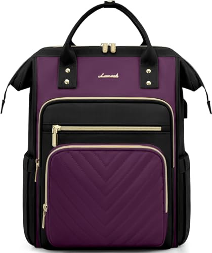 LOVEVOOK Laptop-ryggsäck för kvinnor, 43 cm arbetslärare sjuksköterskeväska