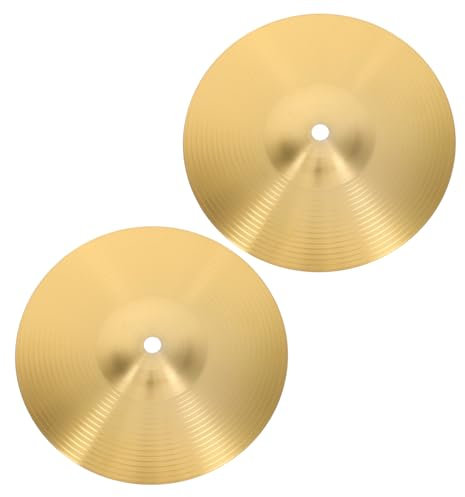 VICASKY 2stücke Teilige Jazz-trommel-becken Aus Messing Crash-trommel-becken Für Musikhobby