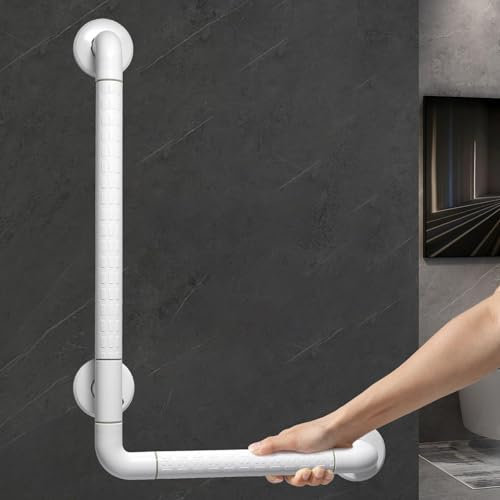 Barre d'appui salle de bains 60x40 cm - Acier inoxydable antidérapant pour douche, baignoire, WC - Sénior - Support 300 kg