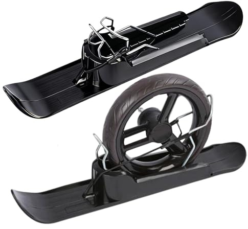 Scooter Skidor,Lättviktiga Skidtillbehör | Snö Scooter Barnvagnar Skidor Och Kälke | För Friluftssporter, Balanscykel, Golfcartar, Rullstolar, Cykelsport, Semesterområden, Camping