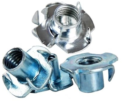 Dado a quattro artigli zincato, M3 M4 M5 M6 M8 M10 M12 Dado a quattro griffe a a intarsio for scheda altoparlante a freddo Chiodo a(A M4x5 20pcs)