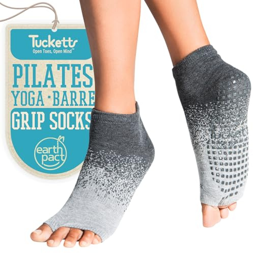 Tucketts Toeless Grip Socks Anklet Glacial Moraine, S/M, Size 6-9, 1 Pair
