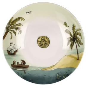 Goebel Anouk - Plato hondo con diseño de caza del tesoro (21 cm)