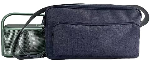Hzycwgone Reise-Tragetasche für Bose SoundLink Max,für soundcore Motion x600 Bluetooth Lautsprecher,Ersatz SoundLink Max/Motion X600 Lagerung Tasche für Accessoires mit Schultergurt (Bläulich-grau)