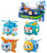 Super Wings Super Haustiere 4 PCS Shine, Golden Boy, Jerome, Ellie, mit schaltbarem Gesichtsausdruck, mit Blitzeffekt, tragbar, Spielzeug für 3 4 5 6 7 8 Jahre Alter Junge Mädchen, 2 inch