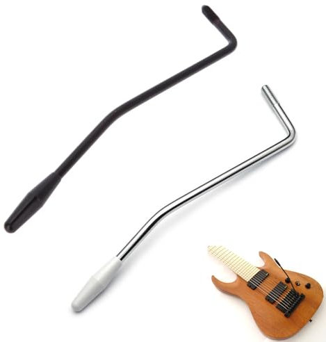 2 Stück 5MM/6MM Gewinde Tremolo Arm, Metal Whammy Bar, Tremolohebel Gitarre für Strat Style E-Gitarre, Tremolo-Brückensystem