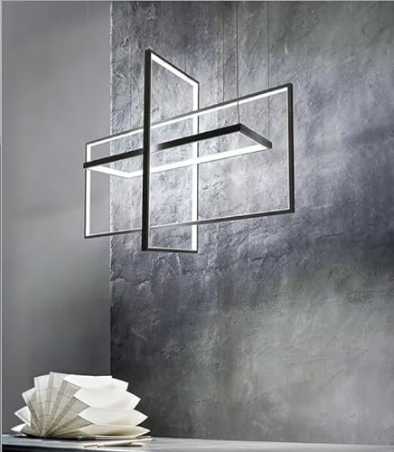 Arcadia Lampadario Led Soffitto a Sospensione Moderno con Luce Calda e Fredda Dimmerabile, Telecomando e App per Cellulare - Lampadario Camera da Letto, Soggiorno, Cucina e Cameretta - 6000 LM 80 Cm