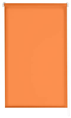 Estoralis | Gove | Store Enrouleur | sans Outil Tissu Tamisant uni | Orange | 85 x 180 cm (Largeur/Hauteur) Taille du Tissu 82 x 175 cm | Stores pour fenêtres et Portes