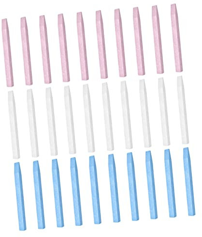 LALADEFIEE 30pezzi Unghie in Pietra Bastoncini Pietra Spingi Cuticole in Strumenti Per Levigare Unghie Per Naturali e Finte Rimuovere La