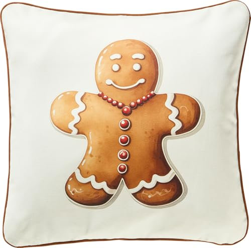 Erwin Müller Kissenhülle Lebkuchen Baumwolle braun Größe 40x40 cm