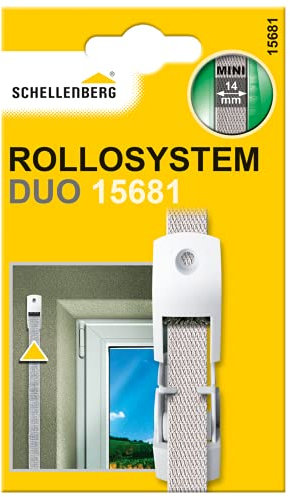 Schellenberg 15681 Rollladen-Gurtführung Duo Mini, weiß