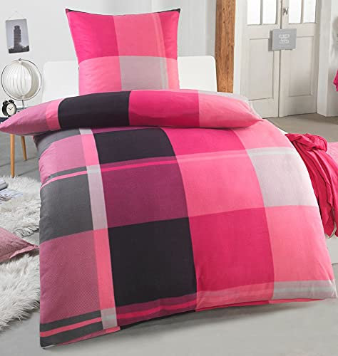DreamHome Warme Winter Microfaser Thermo Fleece Bettwäsche 135x200 155x220 200x200 Moderne, Größe:135 x 200 cm, Design - Motiv:Design 7