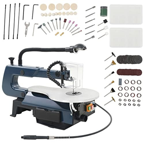 Topuality Ensemble de Scie à Chantourner 108 pcs Electrique Travaux de Coupe 125 W 252 mm