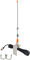 HYS UKW-Marine-Antenne, 156-163 MHz, Antenne mit Halterung, 5 m, RG58-Kabel, kompatibel mit VHF-Mobilfunkgeräten für Yacht Kreuzfahrt Schiff LKW Wohnmobil (Orange)