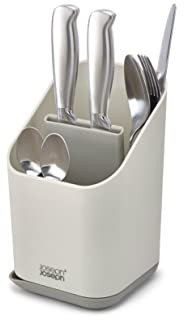 Joseph Joseph Duo Besteckablage für die Küchenspüle mit Messerschlitz, Besteckablage für die Küchenspüle, grau