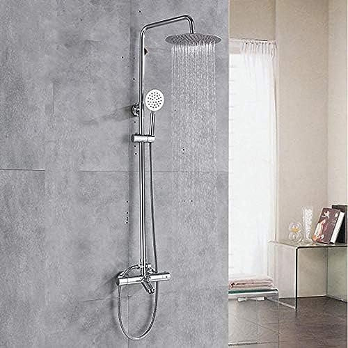 Termostático Cromado 360 giratriz de Ducha giratoria Tomado de Ducha de baño Cabezal de Ducha de Lluvia Cabeza de Ducha fría, Ducha de Grifo
