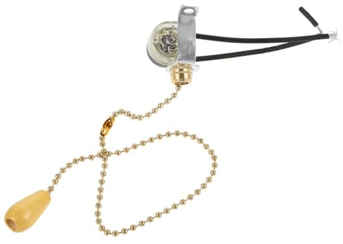 HOMSFOU Interruptor De Tirador De Cadena Para Lámpara De Techo Accesorio De Interruptor Cordón