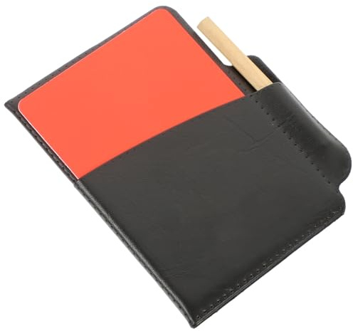 Zerodeko Cartons Arbitre Football Rouge Jaune Plastique Set Portable avec Pochette Pratique pour Matchs Sportifs