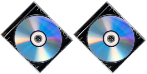 BUTIFULSIC Discos DVD Vírgenes Grabables 2 Unidades con Estuches, CD de Grabación de Audio y Música, DVD Vacío de Gran Capacidad para Almacenamiento Seguro y Uso Profesional en Hogar