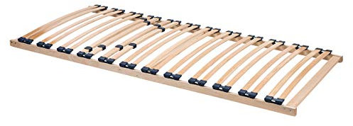 ACAZA Sommier 90x200 a Lattes - Cadre de Lit en Bois sans Pied - pour 1 Personne - 24 Lattes Séparées - Confortable et Solide