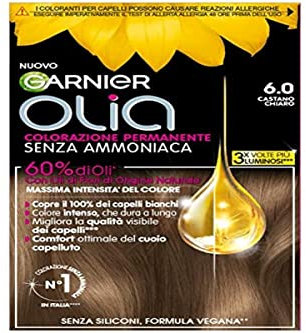 Garnier Tint Cabello Olia 6.0 Castaño Claro, 1 unidad