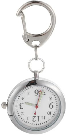 Taschenuhr, Hängeuhr, aufsteckbare Taschenuhr, leuchtende Uhr, Clip-Uhr, Anstecknadel, zum Aufhängen, einziehbare Digitaluhr für Arzt