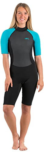 Sailfin Damen Neoprenanzug, kurze Länge, WS1231, Aqua, Größe M