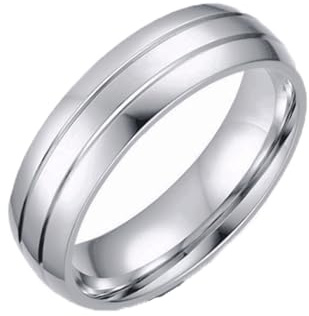Femme Bague Homme Acier Inoxydable,Bague d'Amitié,Alliance pour Mariage Fiançailles Anniversaire