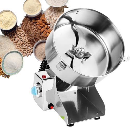 WDDEYYDS Grain Mill Grinder Swing Type Rice Flour Mill Machine dried vegetables fruits Wheat Berries Grinder Stainless Steel Manual Coffee Grinder,800g