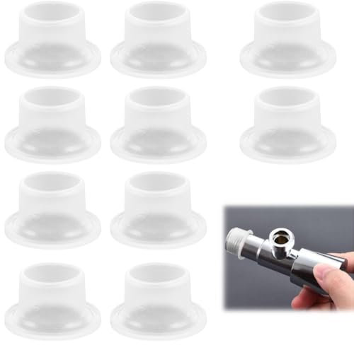 WUSJCOF 10 anelli di tenuta per rubinetto, guarnizione in silicone, guarnizioni in gomma per valvole, guarnizioni di collegamento per rubinetto