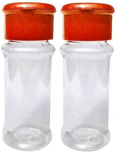 2pcs Salt And Pepper Shakers, Spice Container Reusable Plastic Clear Cruet Pot Kitchen Accessories For Table Camping Professional and Attractive