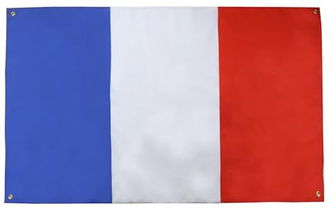 AZ FLAG - Bandera de Francia (150 x 90 cm, con 4 ojales, bandera francesa para balcón o pared