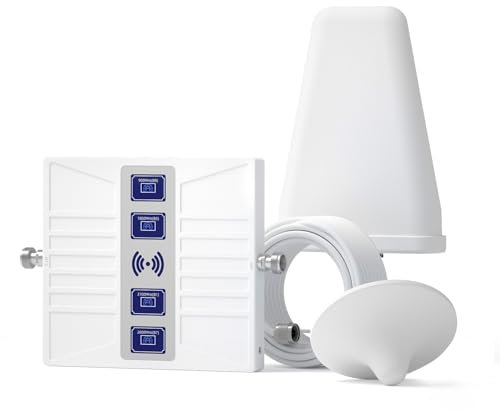 Amplificador de Cobertura Movil 4G 3G 2G Banda 8/3/1/7 Amplificador 4G gsm LTE 3G 2G de hasta 150 Metros Cuadrados para Todos los operadores - Soporta Yoigo, Orange, Vodafone, etc.