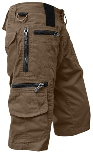 TOFOTL Bermudas Drip Deportivos Pantalones Trabajo Hombre Cómodo Pantalón Táctica Bermudas Cargo Holgado Ropa Hombre Verano