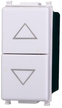 Elektronova Pulsador doble 1P + 1P NO blanco compatible Vimar Plana 1202