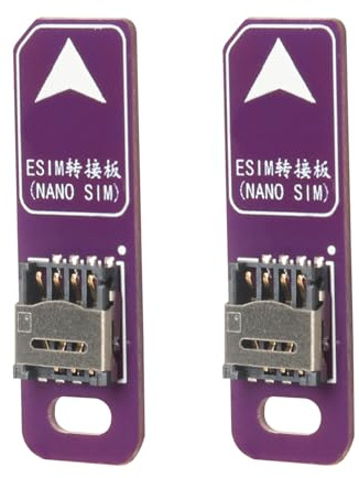 PinQiongZhe ESIM to Nano SIM Card Adapter Conversion Board Wireless WiFi/CPE Solderless ESIM Experimental Test Board (2 pcs)