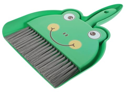 minkissy Mini Broom and Dustpan Set Compact Cleaning Brush for Desktop and Pet Hair Durable Bristles Non Scratch Table Sweeper Tool for Home Office Kitchen Use