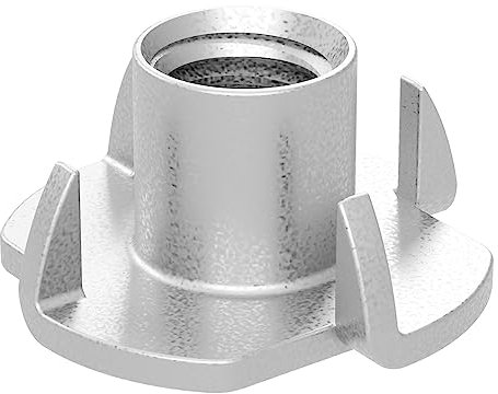 SECCARO Tuerca de impacto M8, acero inoxidable V2A VA A2, tipo TSZ, 11 mm de longitud, 20 unidades