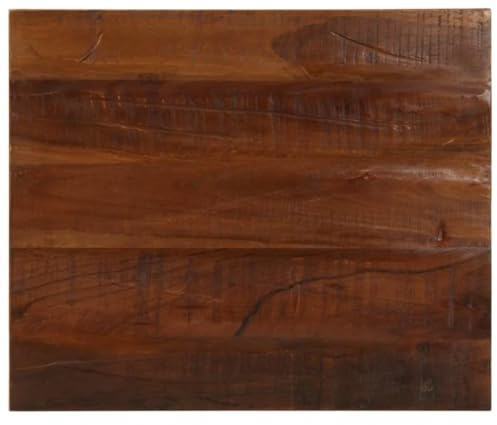 vidaXL Tischplatte, Holzplatte Rechteckig, Massivholzplatte für Tisch Esstisch Couchtisch, Ersatztischplatte, 60x50x2,5cm Altholz Massiv