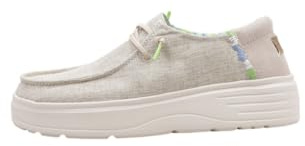 PITAS | Poppy | Mocasines de Mujer | Náuticos Casual | Zapatillas de Tela | Zapatos sin Cordones | Deportivas Casuales | Calzado de Walkinpitas
