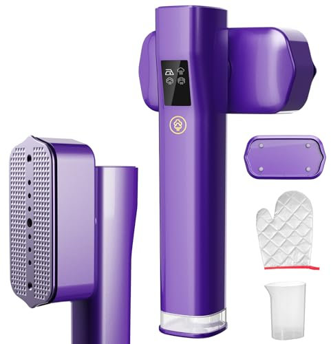 Steamer for Clothes, 2-in-1 Professional Handheld Steamer Clothing, Travel Steamer LCD Display and 3 Levels Steam, 100ml Water Tank, Light Steam Iron for Travel, Home, Office