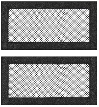 CLARENEL in Motion - Tesla Model 3/Model Y (Juniper, Highland) undersäte ventilationsgaller - set med 2, svart polyesternät 24 x 12 cm, kardborrefäste för luftventiler