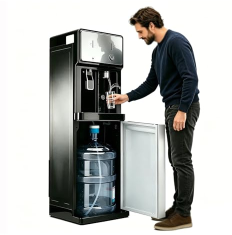 Distributore Acqua Ufficio,erogatore Acqua Caricamento Dal Basso,Regolazione Della Temperatura Su 3 Livelli (Calda/Fredda/Ambiente),depuratore Acqua Per Casa,caffè,Bar
