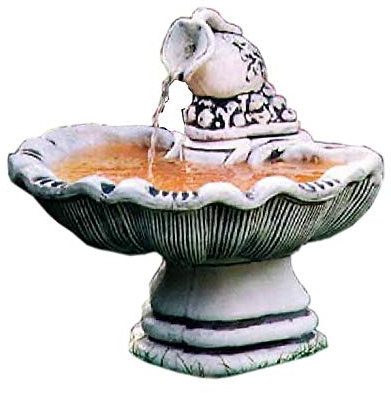 Steinbrunnen Springbrunnen Brunnen Beckenbrunne Kaskadenbrunnen Zierbrunnen Beckenbrunnen Wasserspiel Figurenbrunnen Gartenbrunnen Höhe: 160cm