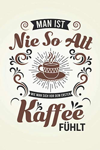 vor dem ersten Kaffee: Kaffeetrinker NOTIZBUCH | Format 6x9 (ca. DIN A5) | 120 Seiten Softcover | Punktiert - Punkteraster - Dotted | Nettes Café Geschenk für Barista die gerne ausschlafen